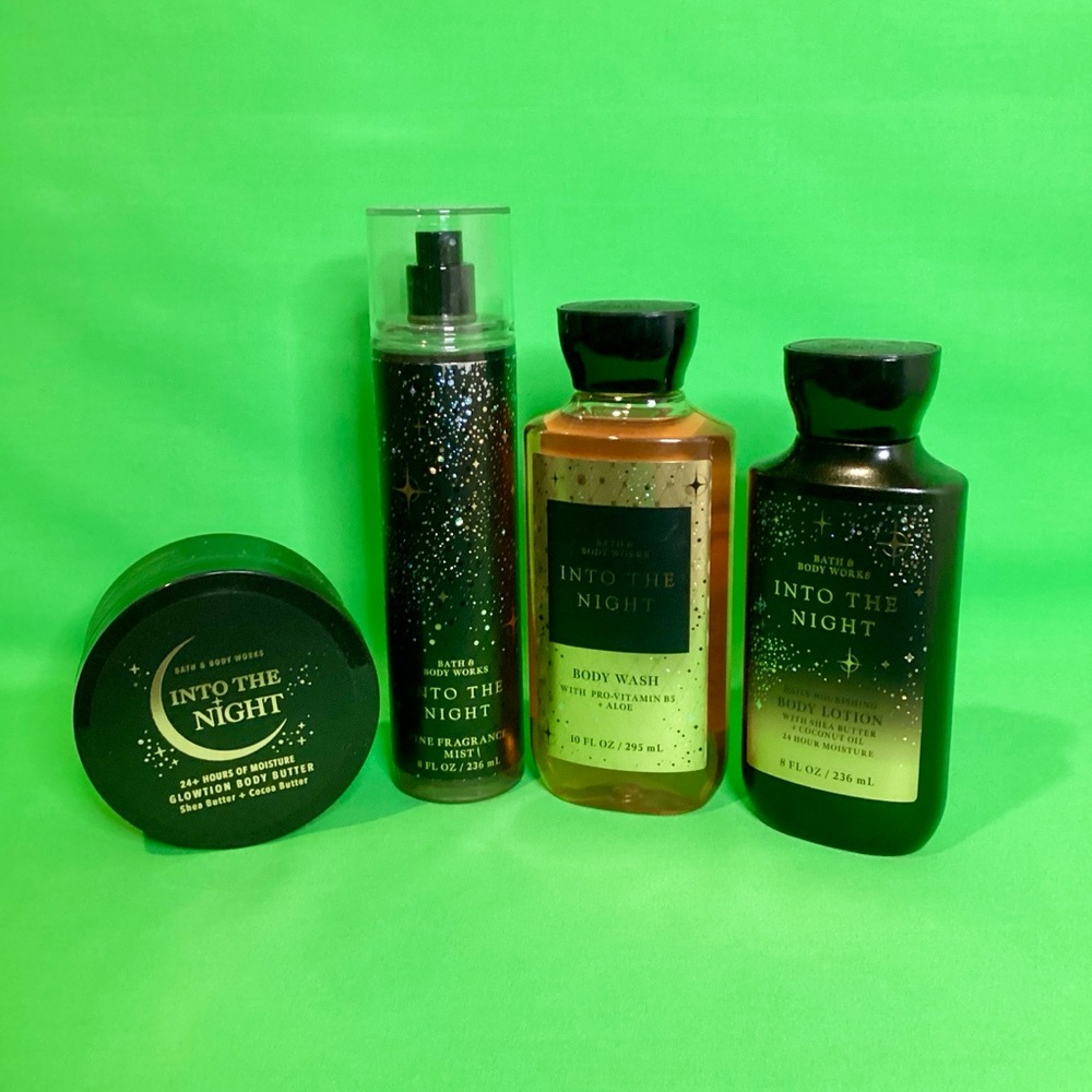 Bath & Body Works Into the Night Skincare Collection - Black and Gold